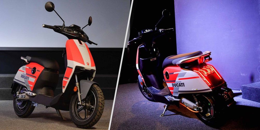 SuperSOCO Cux, một sản phẩm xe tay ga điện Ducati hợp tác trước đó SuperSOCO Cux, một sản phẩm xe tay ga điện Ducati hợp tác trước đó
