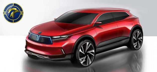 Bản phác thảo SUV điện Mimco Alif Bản phác thảo SUV điện Mimco Alif