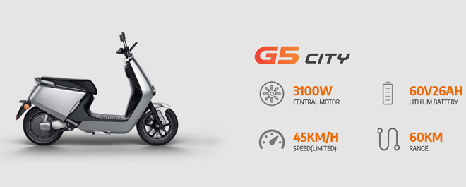 Xe máy điện Yadea G5 được trang bị động cơ hiện đại