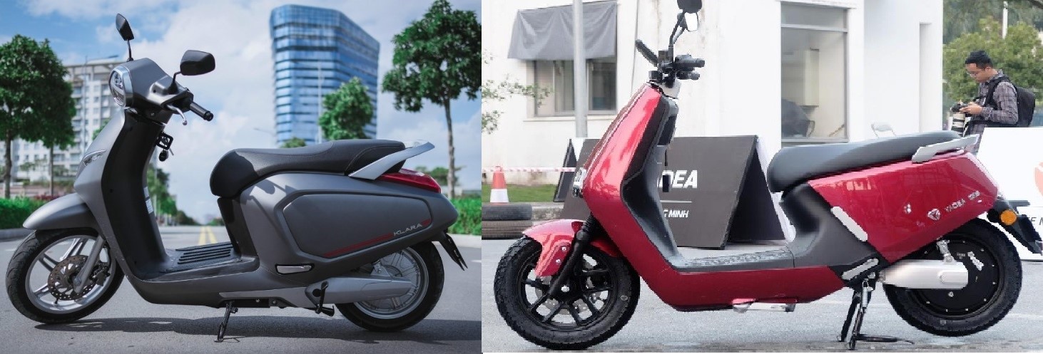 Hai chiếc xe có hai phong cách khác nhau Hai chiếc xe có hai phong cách khác nhau
