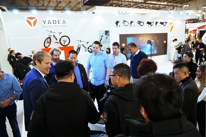 Gian trưng bày của YADEA tại Triển lãm xe hai bánh lớn nhất thế giới EICMA, Milan - Ý