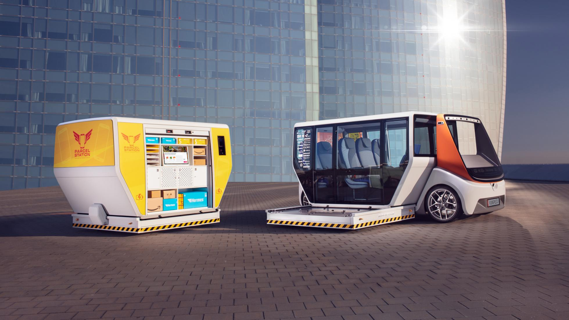 Chiếc taxi điện kết hợp hộp chứa hàng Chiếc taxi điện kết hợp hộp chứa hàng