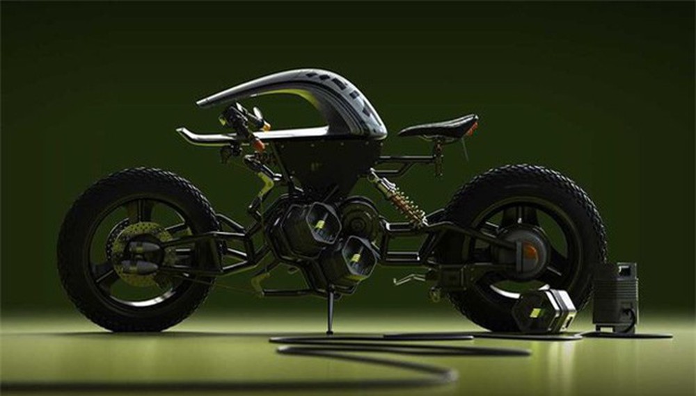 SASUGA Concept có 1 phần gù lên làm điểm tựa cho người lái