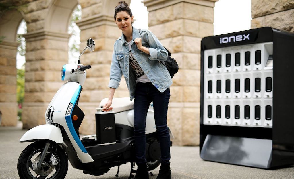 Nền tảng thay pin "nóng" ionex của Kymco.