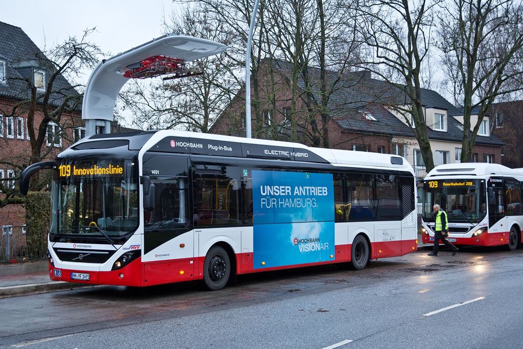 Mô hình xe điện và trạm sạc nhanh giũa Volvo và Siemens ở Đức