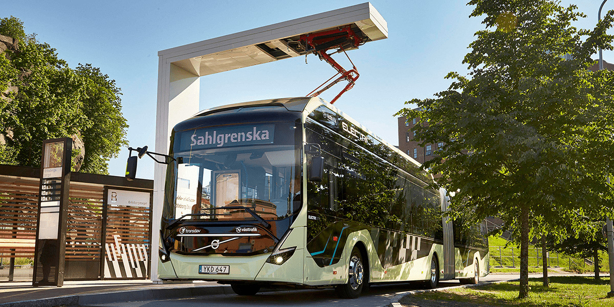 Chiếc xe buýt điện dài 18,7m và có thể chở tới 135 hành khách tại Thụy Điển của Volvo