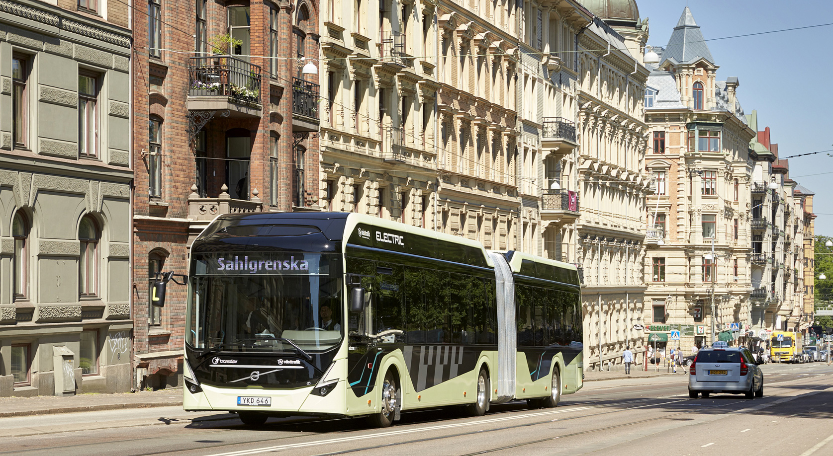 Chiếc xe điện có khớp nối của Volvo (Volvo 7900 Electric Articated) Chiếc xe điện có khớp nối của Volvo (Volvo 7900 Electric Articated)
