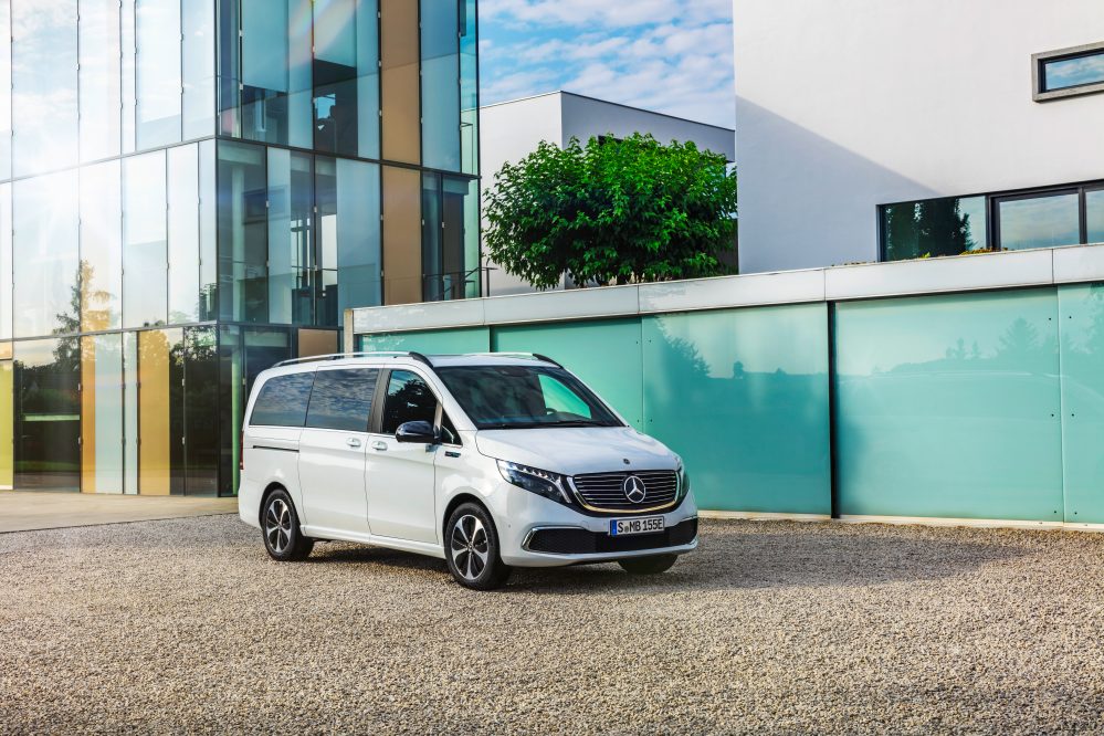 Chiếc minivan điện EQV của Mercedes Chiếc minivan điện EQV của Mercedes