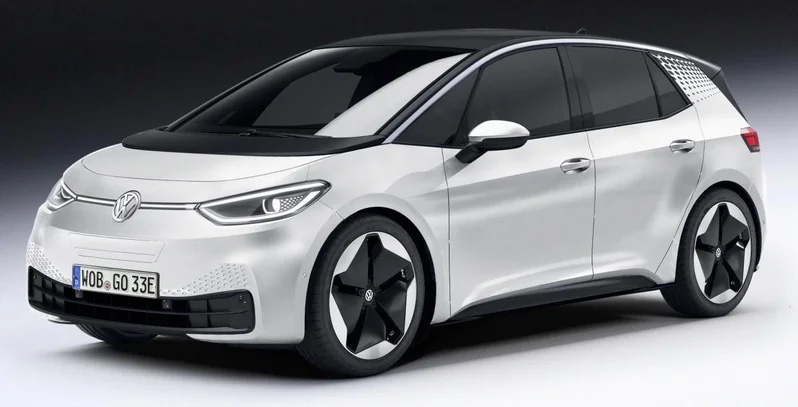 Chiếc xe điện Volkswagen ID.3 sau khi trút bỏ ngụy trang Chiếc xe điện Volkswagen ID.3 sau khi trút bỏ ngụy trang