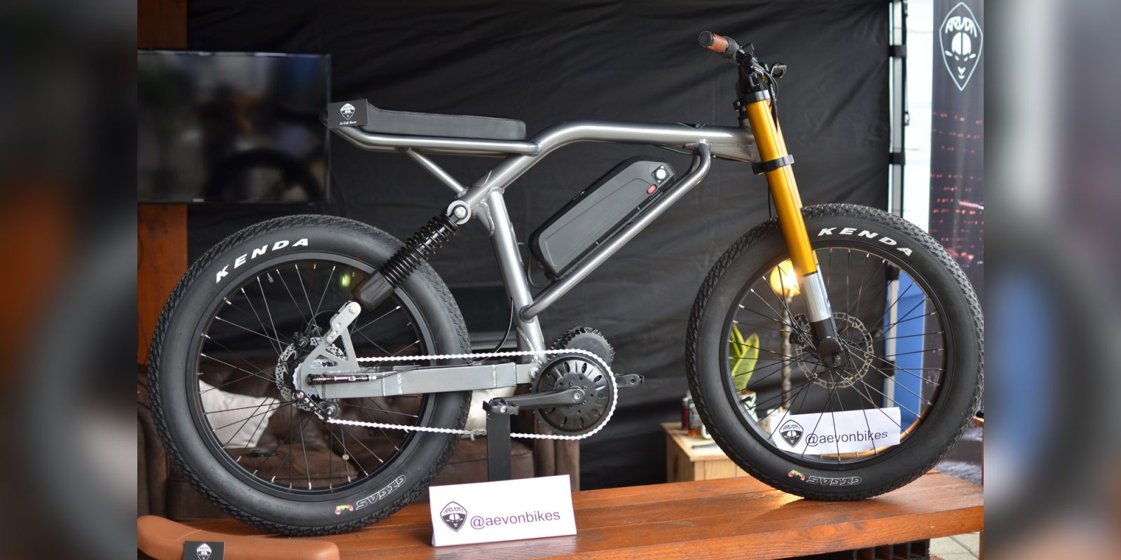 Chiếc xe đạp điện được trưng bày tại triển lãm châu Âu của Aevon