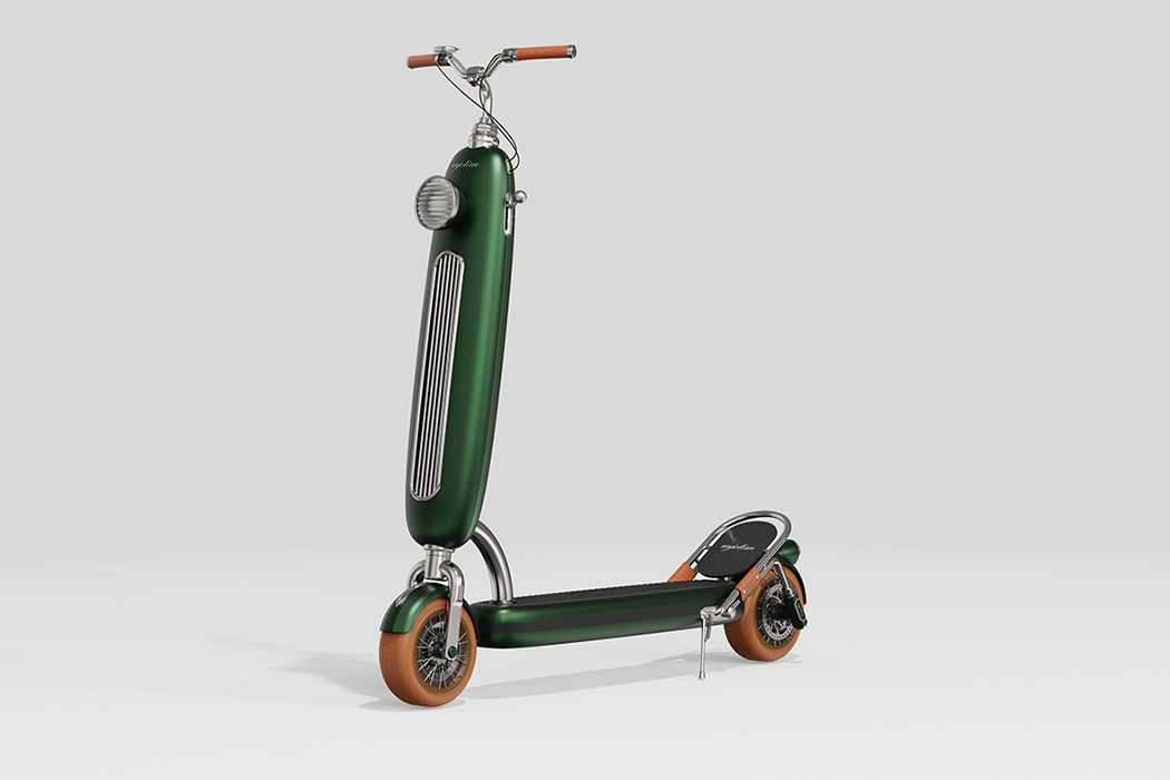 Mjotim- xe điện lạ mắt lấy cảm hứng từ Porsche xanh lá