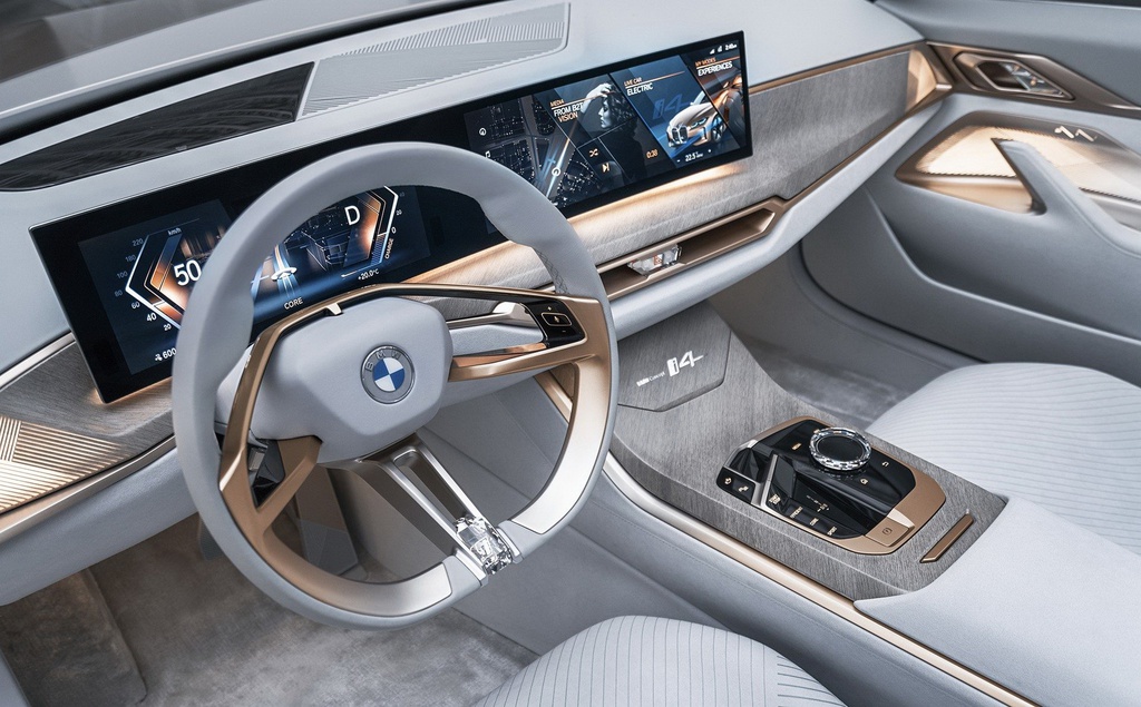 Nội thất của Concept i4 mang đậm chất tương lai