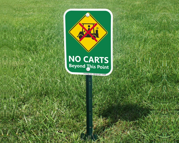 Xe điện Cart không được vượt quá điểm này