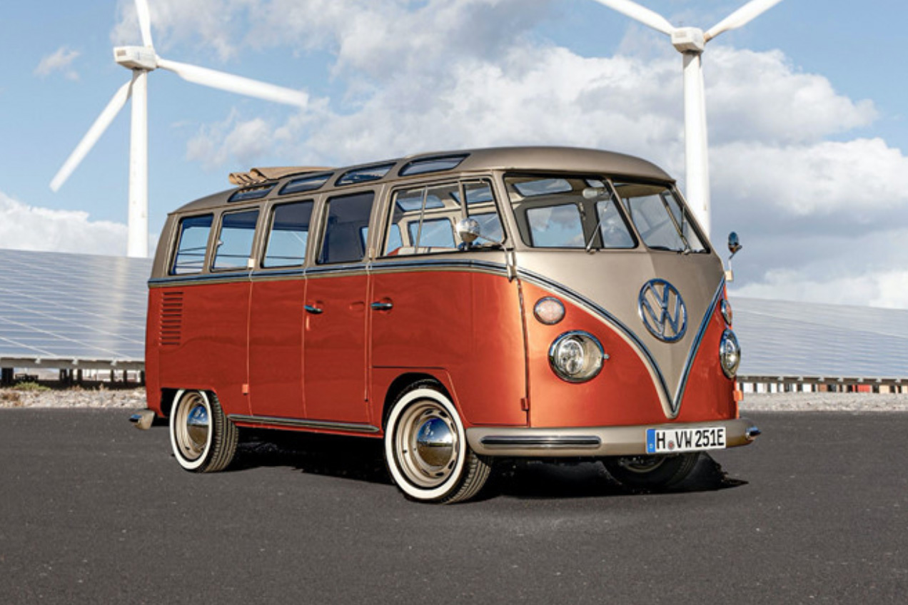 Volkswagen T1 chạy điện có kiểu dáng giống với nguyên mẫu năm 1966