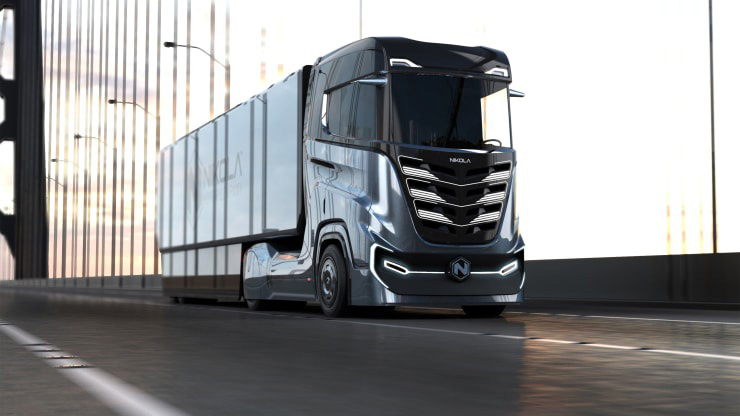 Mẫu xe tải chạy điện Tre Class 8 BEV của Nikola