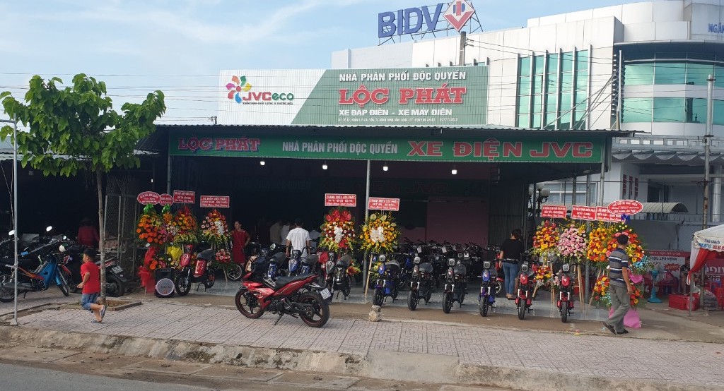 Lộc Phát được độc quyền bán xe điện JVC trong khu vực tại Bình Minh Lộc Phát được độc quyền bán xe điện JVC trong khu vực tại Bình Minh