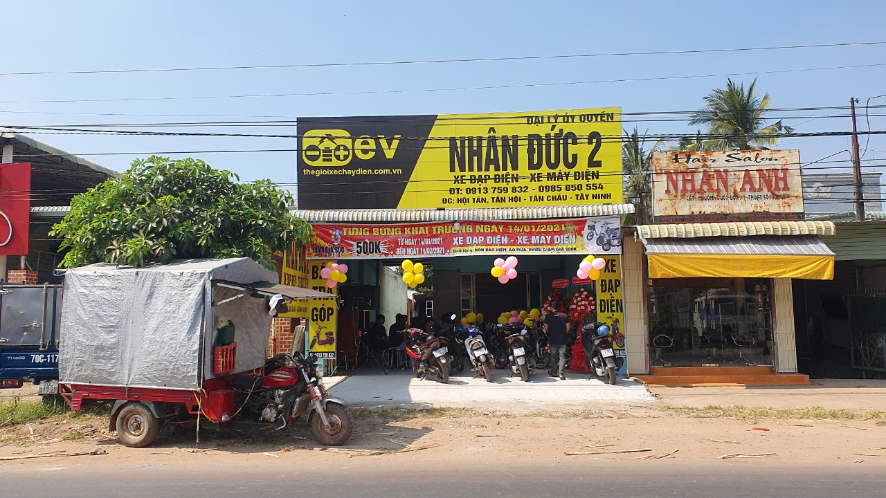 Đại lý ủy quyền xe điện Nhân Đức 2 tưng bừng khai trương tại Tây Ninh