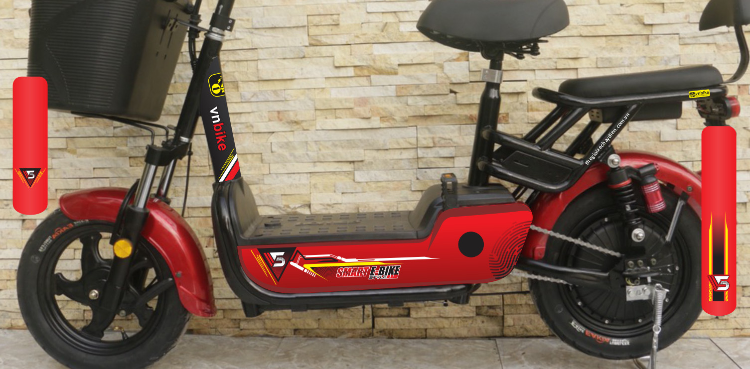 Vnbike V5 sở hữu mẫu tem lấy ý tưởng từ vân tay nói lên phong cách mỗi người