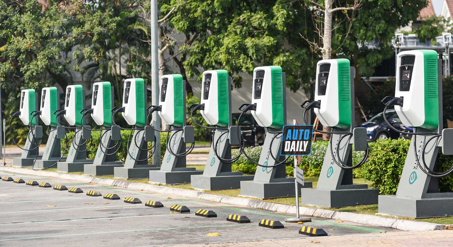 Mô hình trạm sạc nhanh của VinFast đã được triển khai lắp đặt tại Hà Nội
