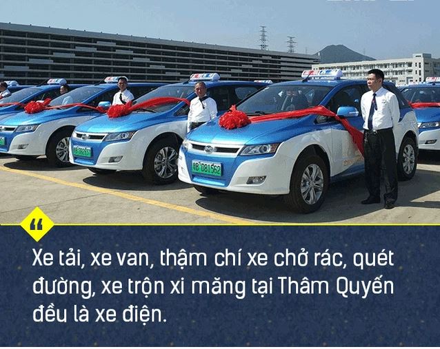 BYD là đơn vị cung cấp tất cả dòng taxi điện, xe tải, xe bus điện cho Thâm Quyến