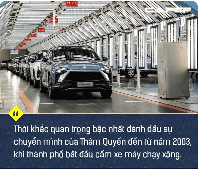 Từ năm 2003, Thâm Quyến đã đánh dấu sự chuyển mình khi thành phố cấm xe máy chạy xăng hoạt động