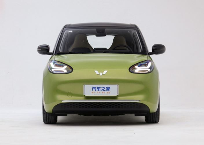 Toàn bộ chiếc xe được phác thảo với các đường nét, đèn bo tròn lưới tản nhiệt phía trước