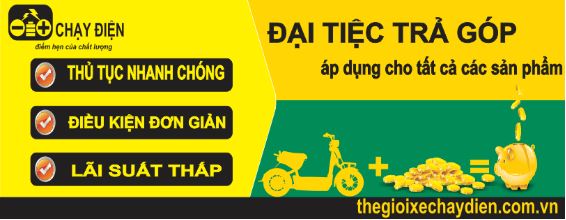 Thế Giới Xe Chạy Điện hỗ trợ trả góp xe đạp điện Yadea với lãi suất thấp