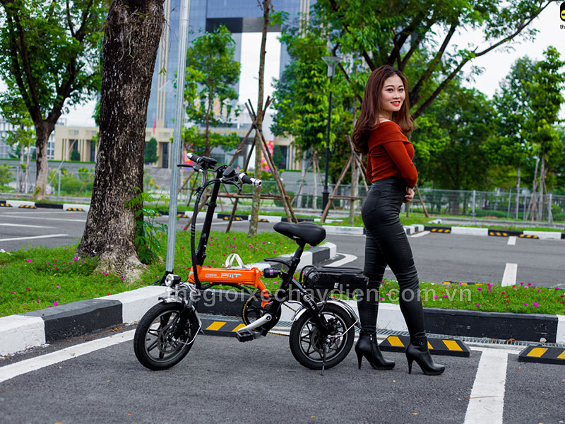Xe đạp điện gấp FMT nhập khẩu Hoàng Mai đẹp Xe đạp điện gấp FMT nhập khẩu Hoàng Mai