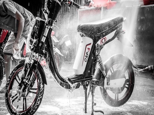 Rửa xe đạp điện đúng cách Rửa xe đạp điện đúng cách