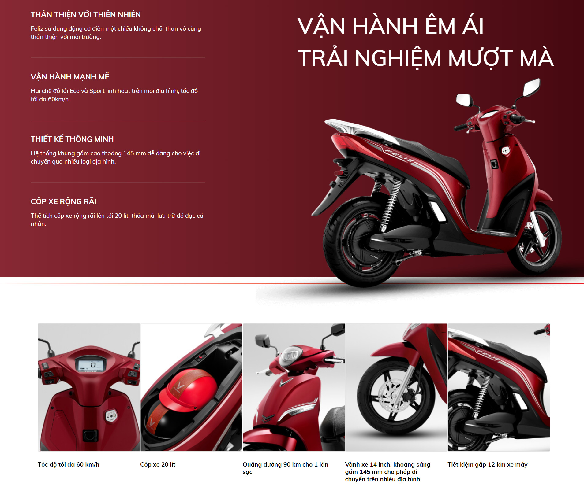 Xe máy điện Vinfast Feliz