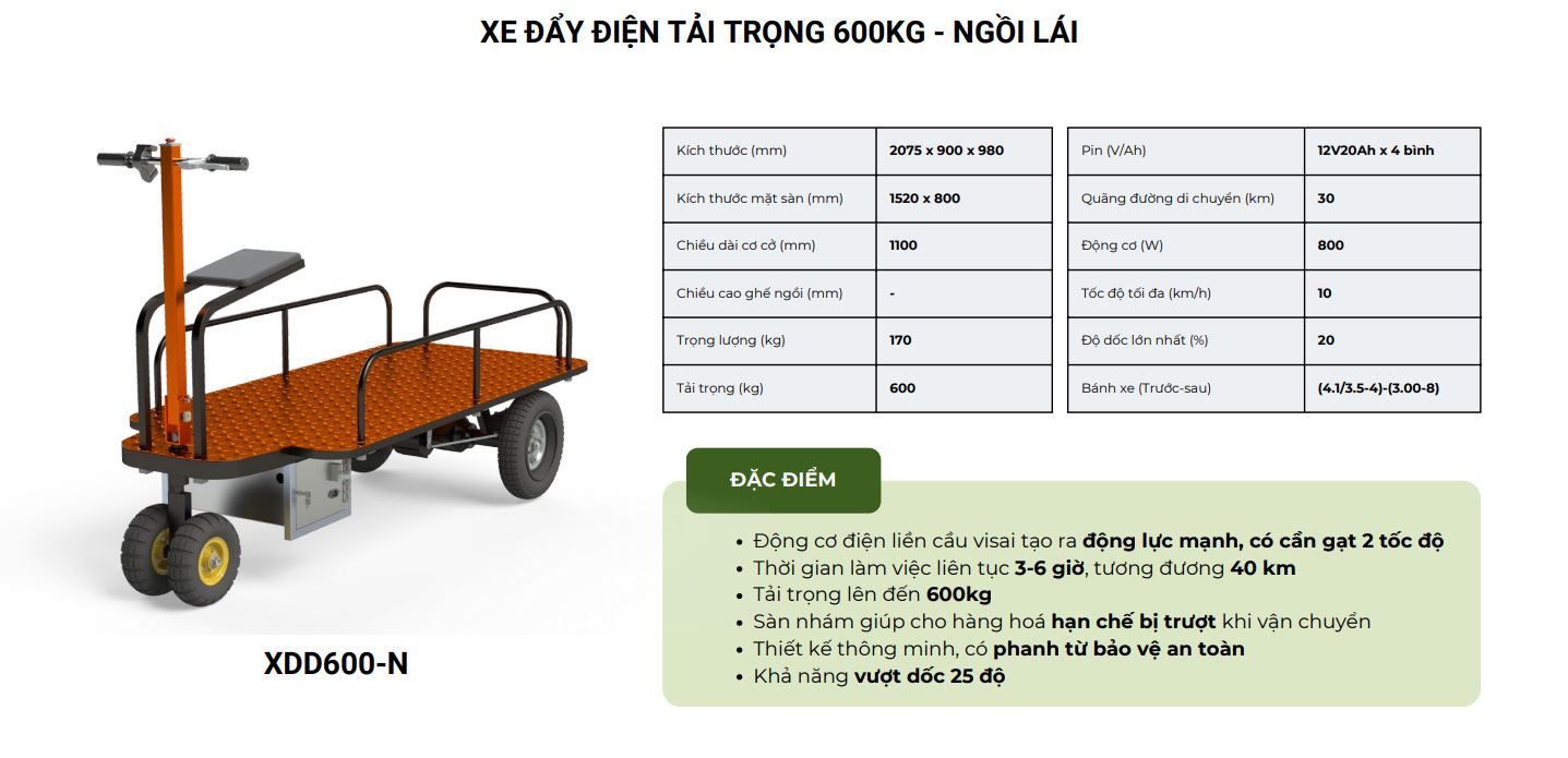 Xe ngồi lái XDD600-N