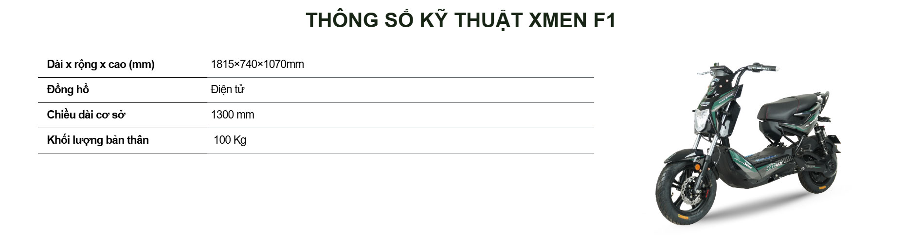 Xe máy điện JVC Xmen F1S
