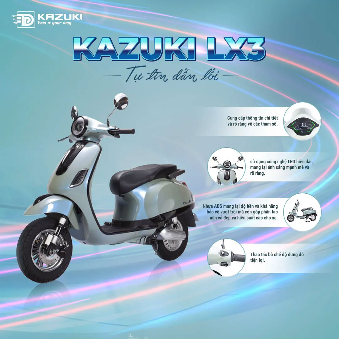 Xe máy điện KAZUKI LX3