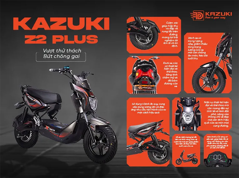 Xe máy điện KAZUKI Z2 PLUS