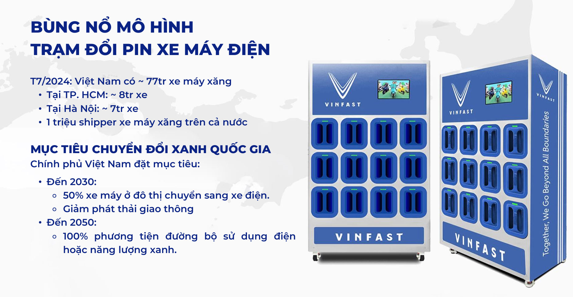 Tủ đổi pin xe máy điện V Green
