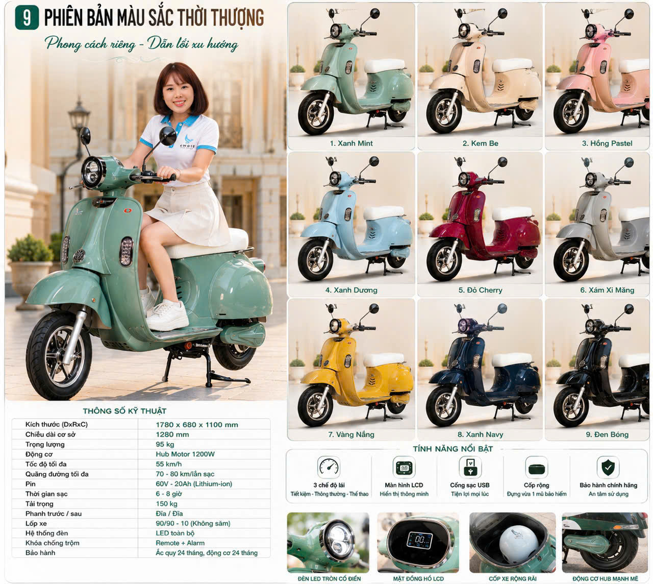 Xe máy điện Smart VP Classic
