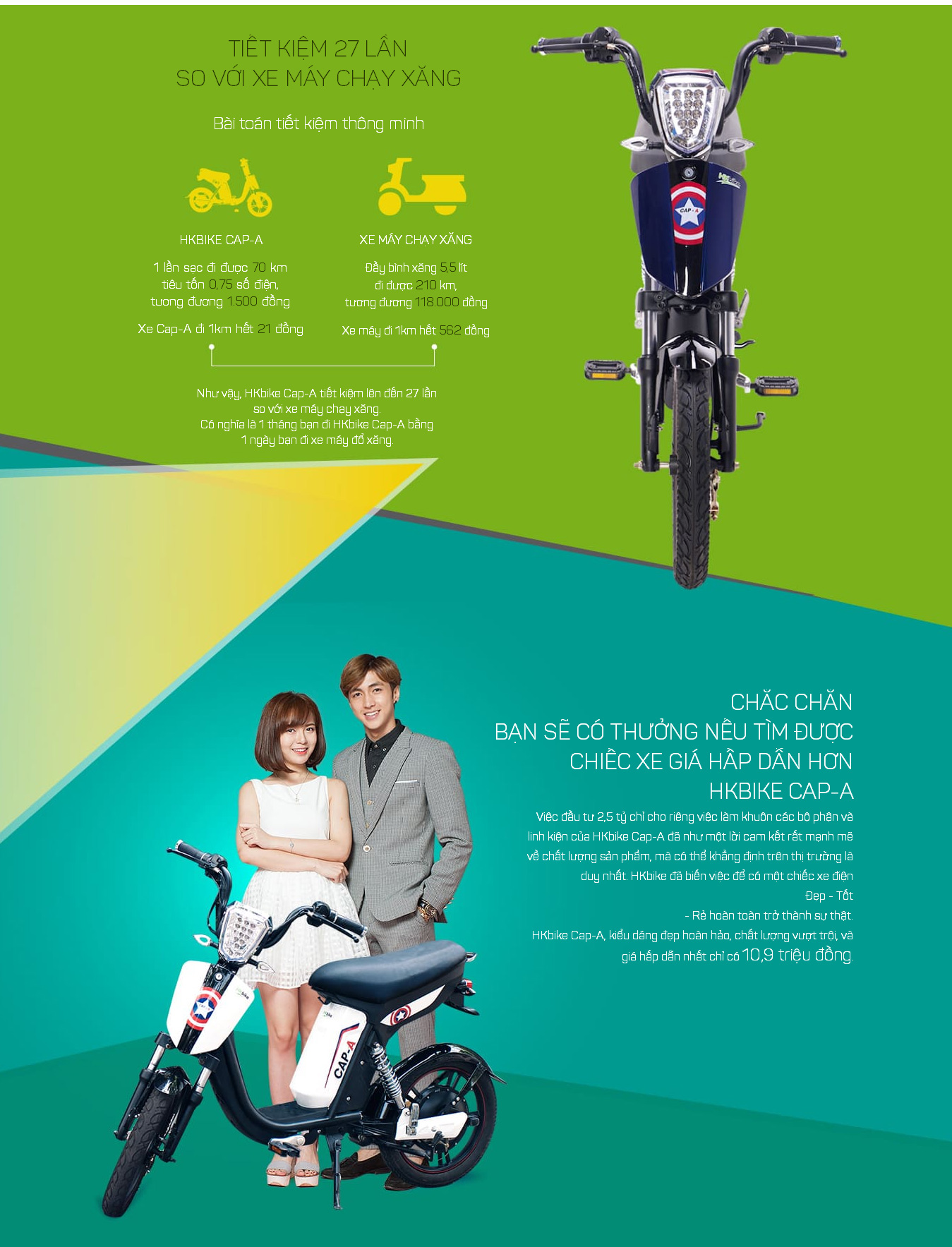Xe đạp điện Hkbike Cap A