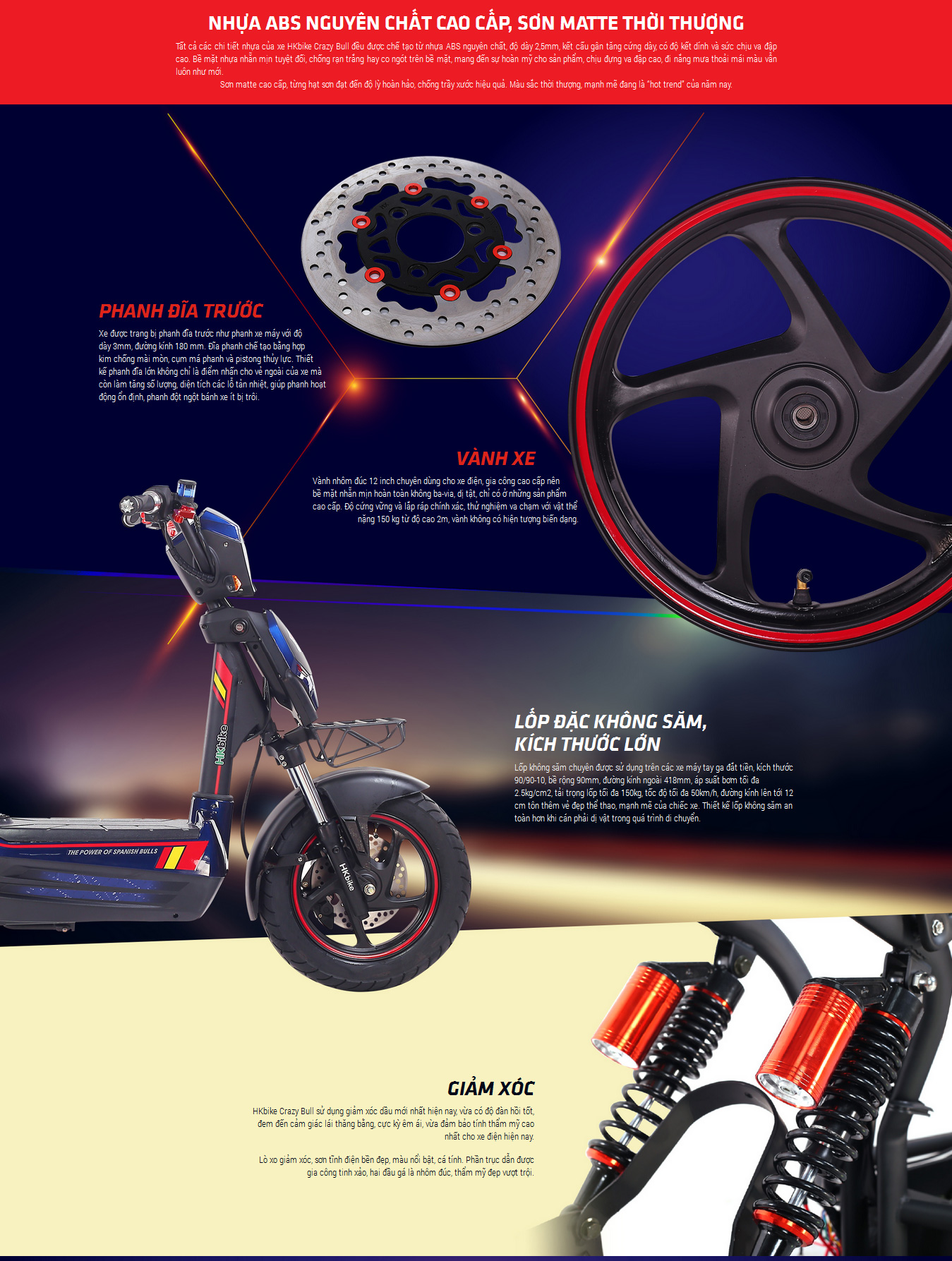 Xe máy điện Hkbike Crazybull