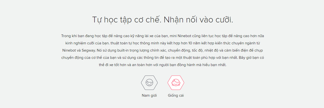 Xe điện tự cân bằng tay cầm Ninebot mini