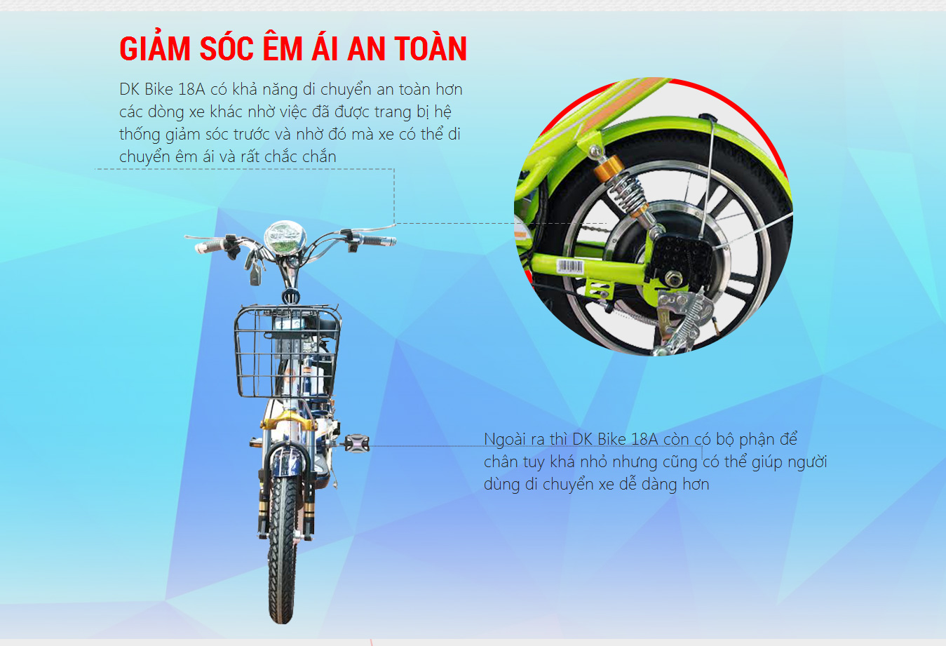 Xe đạp điện Dkbike 18A