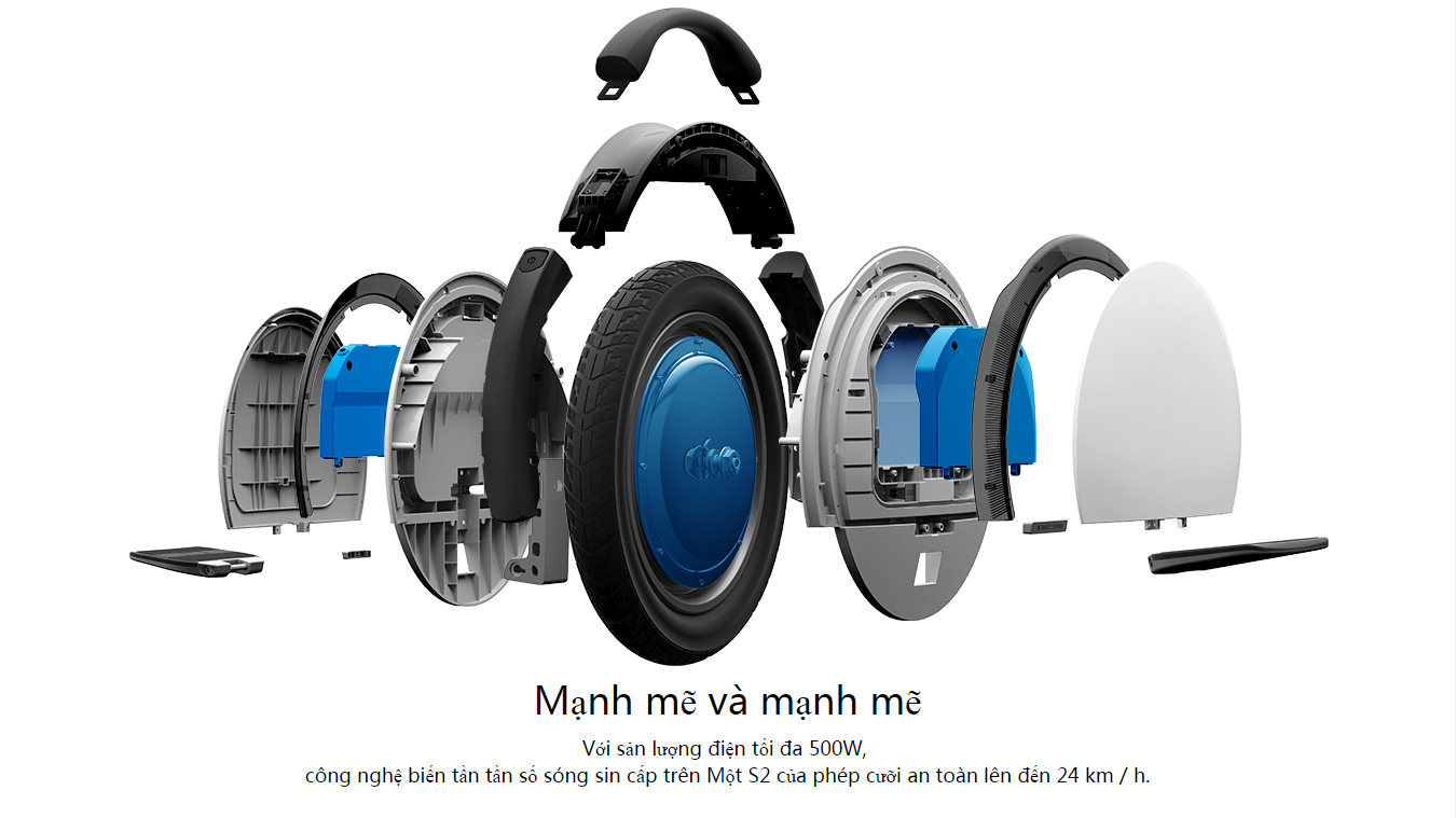 Xe điện 1 bánh Ninebot One S2