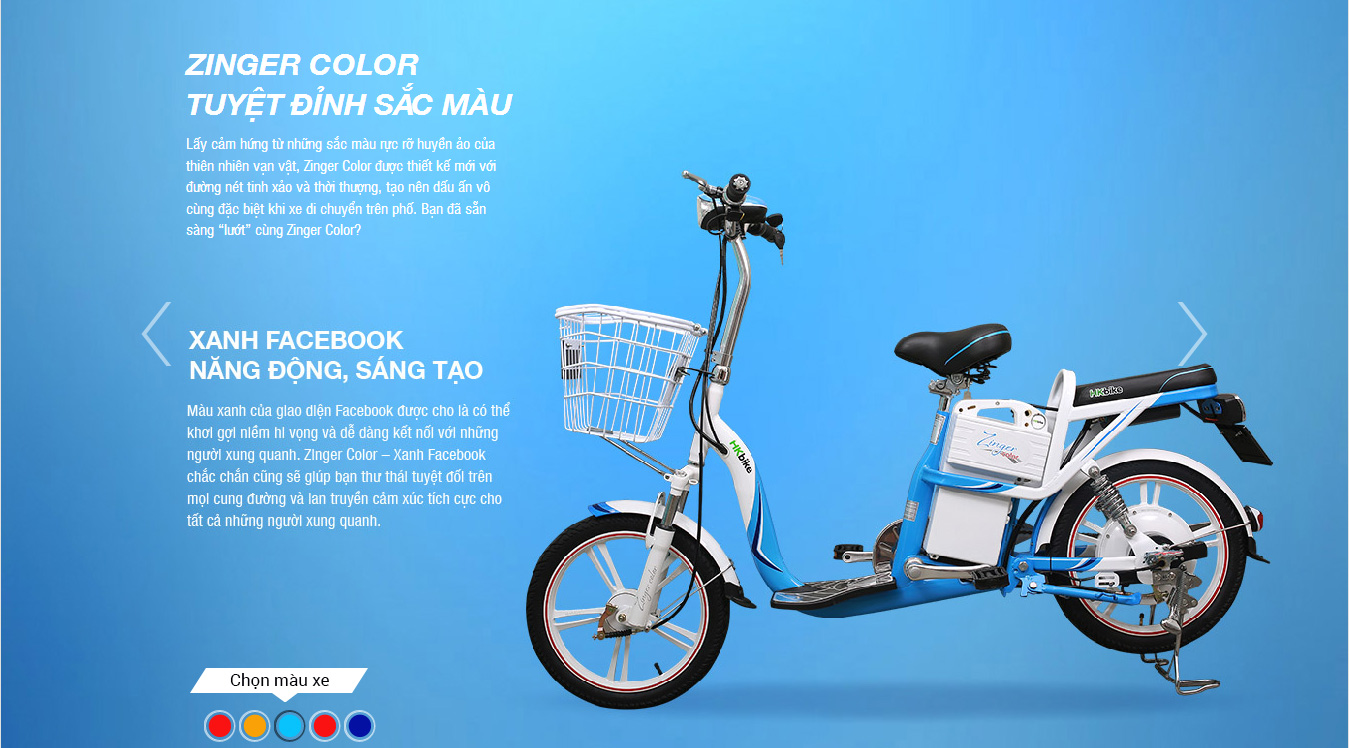 Xe đạp điện Hkbike Zinger Color