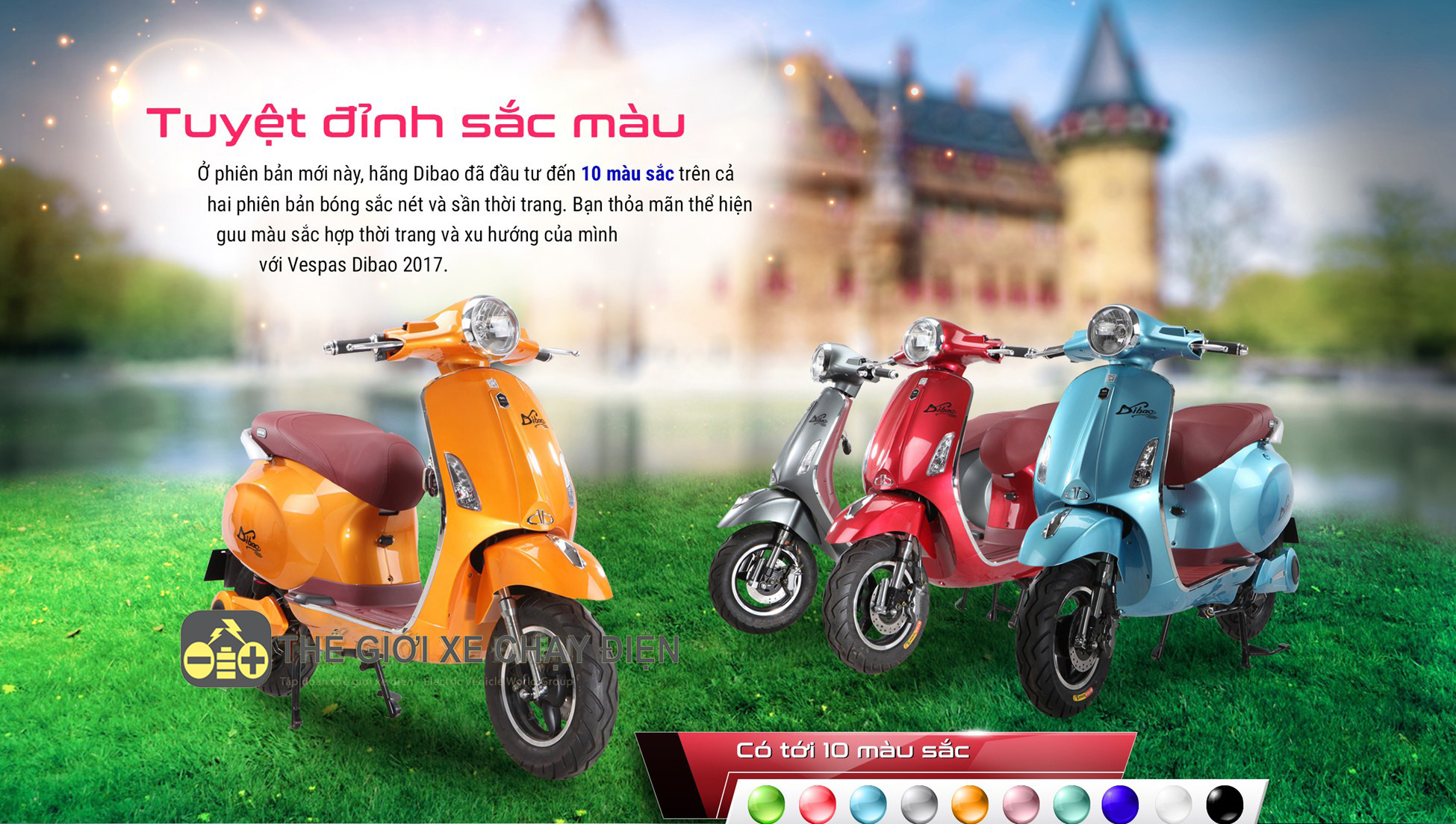 Xe máy điện Vespas Dibao 2017