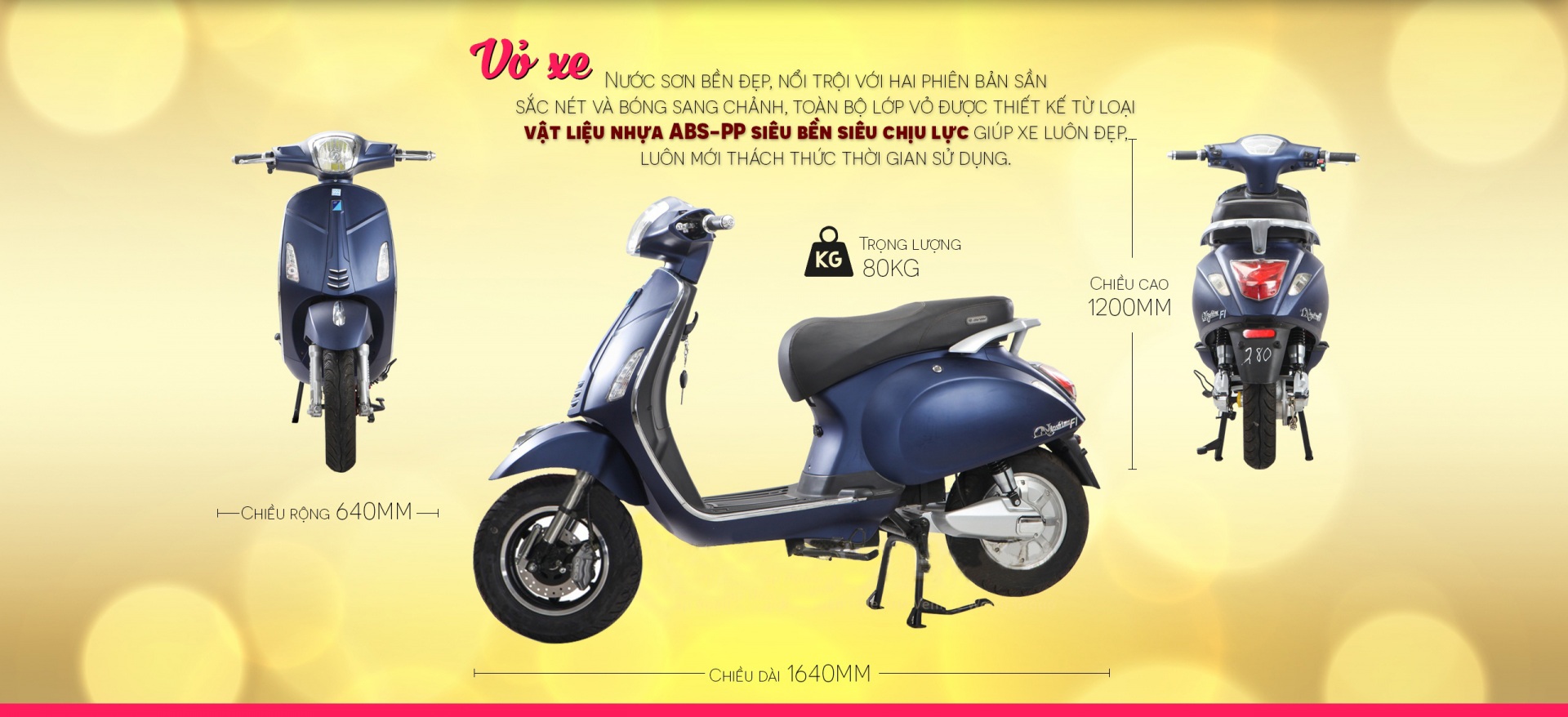 Xe máy điện Vespa Nioshima Plus