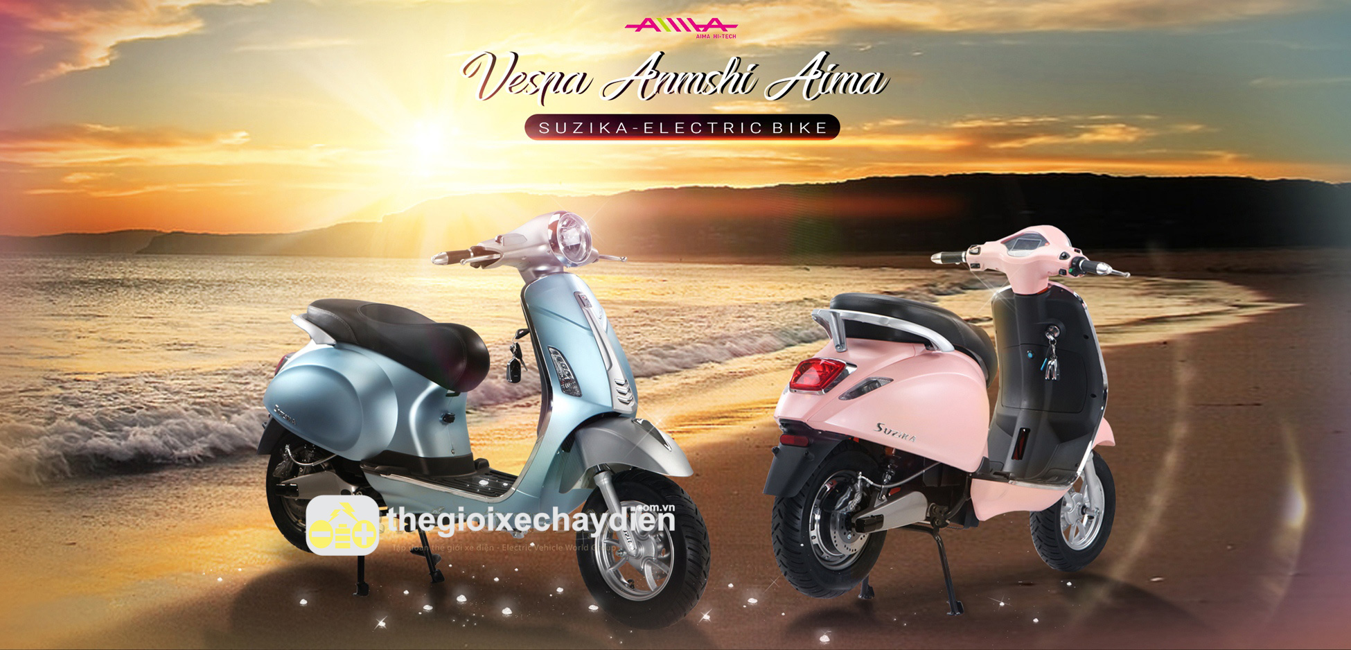 Xe máy điện Vespa Anmshi Suzika