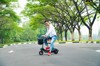 Xe điện gấp Mini E-Scooter giỏ trước và ghế phụ