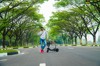 Xe điện gấp Mini E-Scooter giỏ trước và ghế phụ