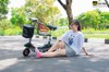 Xe điện gấp Mini E-Scooter giỏ trước và ghế phụ