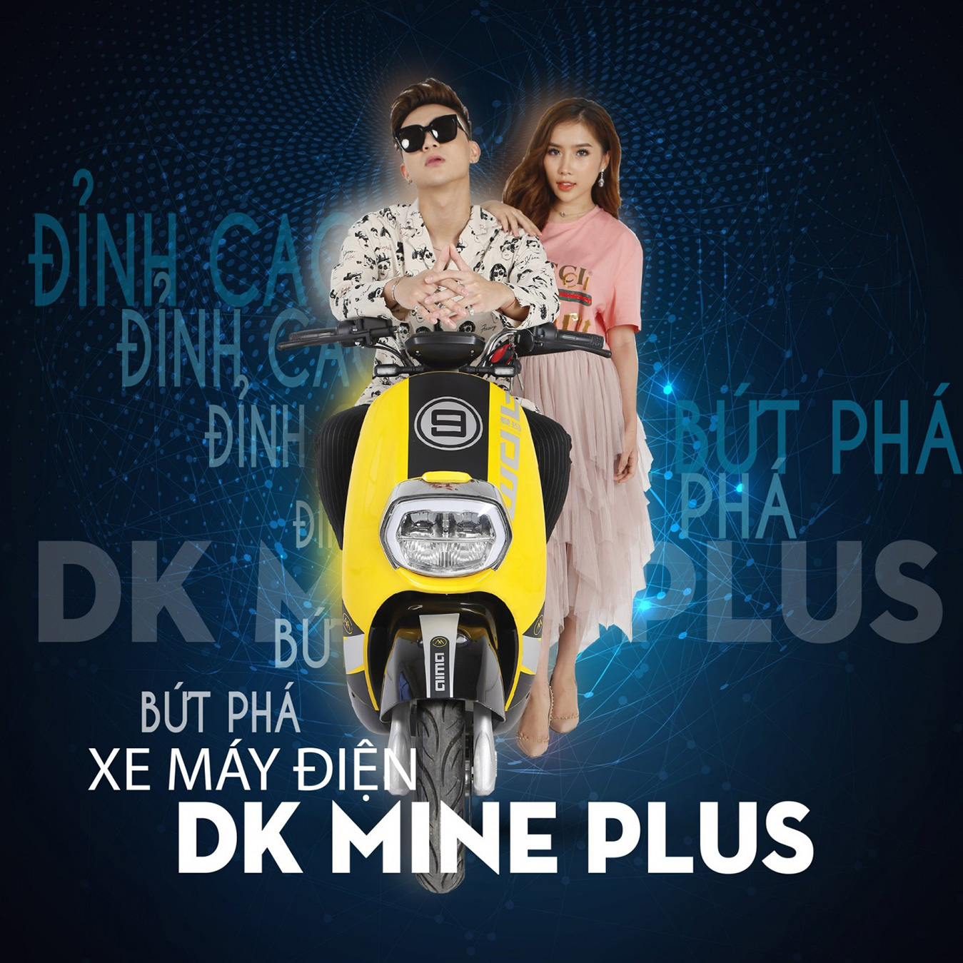 Xe máy điện Aima Mine Plus