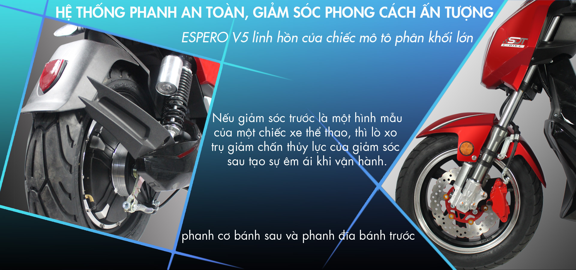 Xe máy điện Detech Espero V5